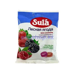 Зула Лесная ягода пак. без сахара 60 г