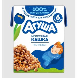 Каша молоч. гречнев.200мл.Агуша
