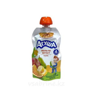 Агуша  пюре Мультифрукт 90гр.м/у