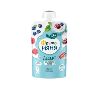 Десерт Фруто няня яблоко и ягоды 90гр