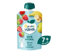 Десерт Фруто няня яблоко банан клубника 90гр