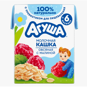Агуша 200 мл Каша ОВСЯНМАЛина засыпайка