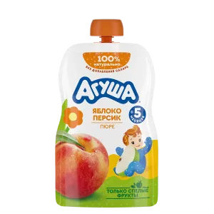 Агуша пюре ябл-персик 90гр.м/у