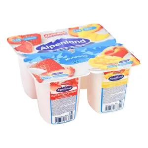 ALPENLAND персик - клубника 100г