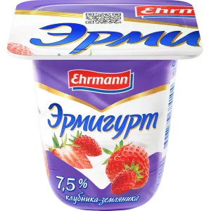 Йогурт "Эрмигурт" клубн. земл. 115 г 7.5 Oo