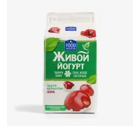 Йогурт натуральный вишня 450гр FoodMaster тетра