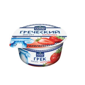 Йогурт Греческий 130 гр Клубника