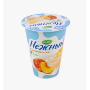 ЙОГУРТ НЕЖНЫЙ 320Г.С СОКОМ ПЕРСИК.
