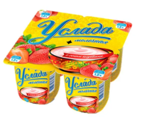  Продукт йогуртн. пастериз."Услада" с сок. клубн. 1.2 проц. 95 гр.