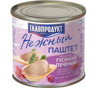 паштет"Главпродукт"  из гусин.печени 240г