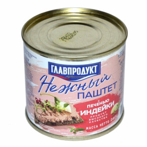 ПАШТЕТ НЕЖНЫЙ ИЗ ПЕЧЕНИ ИНД.ГЛАВПРОДУКТ Ж.Б.240Г