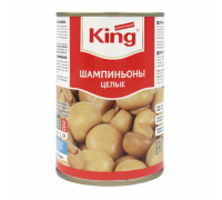 Грибы Целые шампиньоны 400 гр кинг