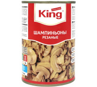 KING Резаные шампиньоны 425 мл