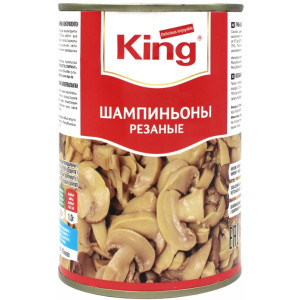 KING Резаные шампиньоны 425 мл