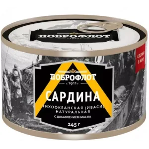 Доброфлот Сардина В Масле, 245гр