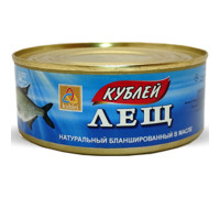 Лещ натуральный в масле 240гр Кублей