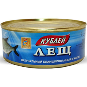 Лещ натуральный в масле 240гр Кублей