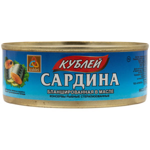 Кублей Сардина 240г