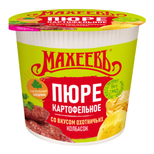 Карт.пюре Махеев охотничьи колбаски 40Г