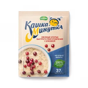 каша минутка сливки с клюквой