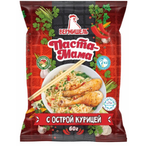 Лапша Паста МАМА с острой курицей