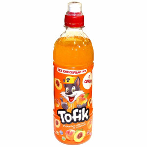 Напиток Tofik медовый персик со сливками негазированный 0.5 л пбут
