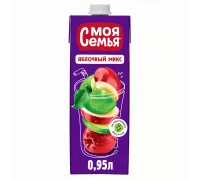 Напиток Моя Семья яблочный микс 0,95л