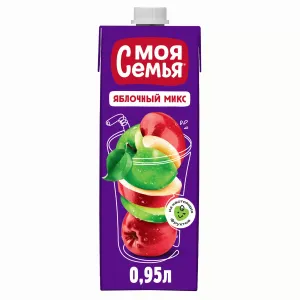 Напиток Моя Семья яблочный микс 0,95л