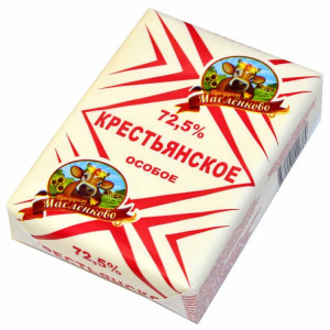 Масло Крестьян.особое 72.5проц.Маслёнково