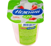 Йогур Нежный с Соком Клубники 95гр