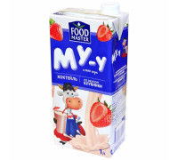 Молоч. коктейль Клубника 2пр 1л