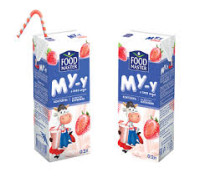 Му-у молочный клубничный коктейль