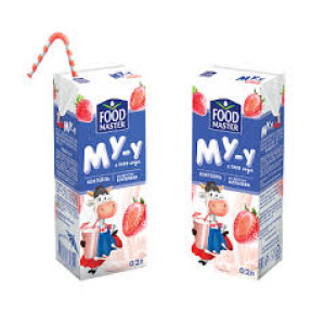 Му-у молочный клубничный коктейль