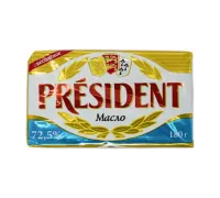 Масло President сливочное 72.5 проц 180гр