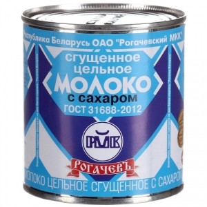 МОЛОКО СГУЩЁНОЕ РОГАЧЁВ 380Г Ж/Б