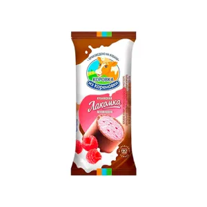 Мороженое пломбир Кубанская Лакомка малиновая  КизК15 пр.ж. 90 гр БЗМЖ