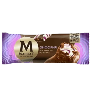МАГНАТ МОРОЖЕНОЕ СЛИВОЧНОЕ МАСКАРПОНЕ ГОЛУБИКА ЭСКИМО 24X70Г(95МЛ)
