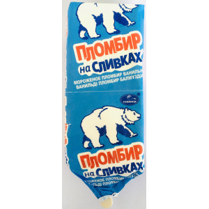 (мишка) пломбир на сливках эскимо 80гр