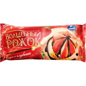 Морож.Рожок Волшебный Клубника 100г