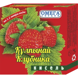 Кисель 170гр Клубника Омега