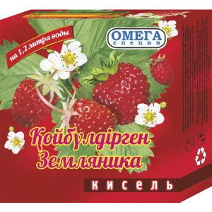 Кисель 170гр Земляника Омега