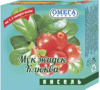 Кисель 170гр Клюква Омега