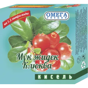 Кисель 170гр Клюква Омега