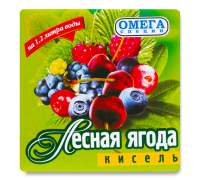 Кисель 170гр Лесная ягода Омега
