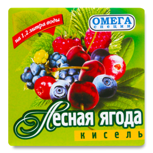 Кисель 170гр Лесная ягода Омега