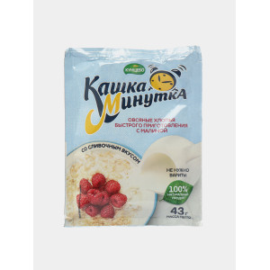 Овсяная каша со слив. “Кашка Минутка” малина 43г 