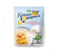 Овсяная каша со слив. “Кашка Минутка” персик 43г 