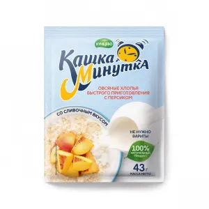 Овсяная каша со слив. “Кашка Минутка” персик 43г 