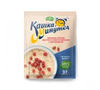 Овсяная каша ”Кашка Минутка” земляника 37гр