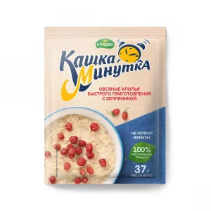 Овсяная каша ”Кашка Минутка” земляника 37гр